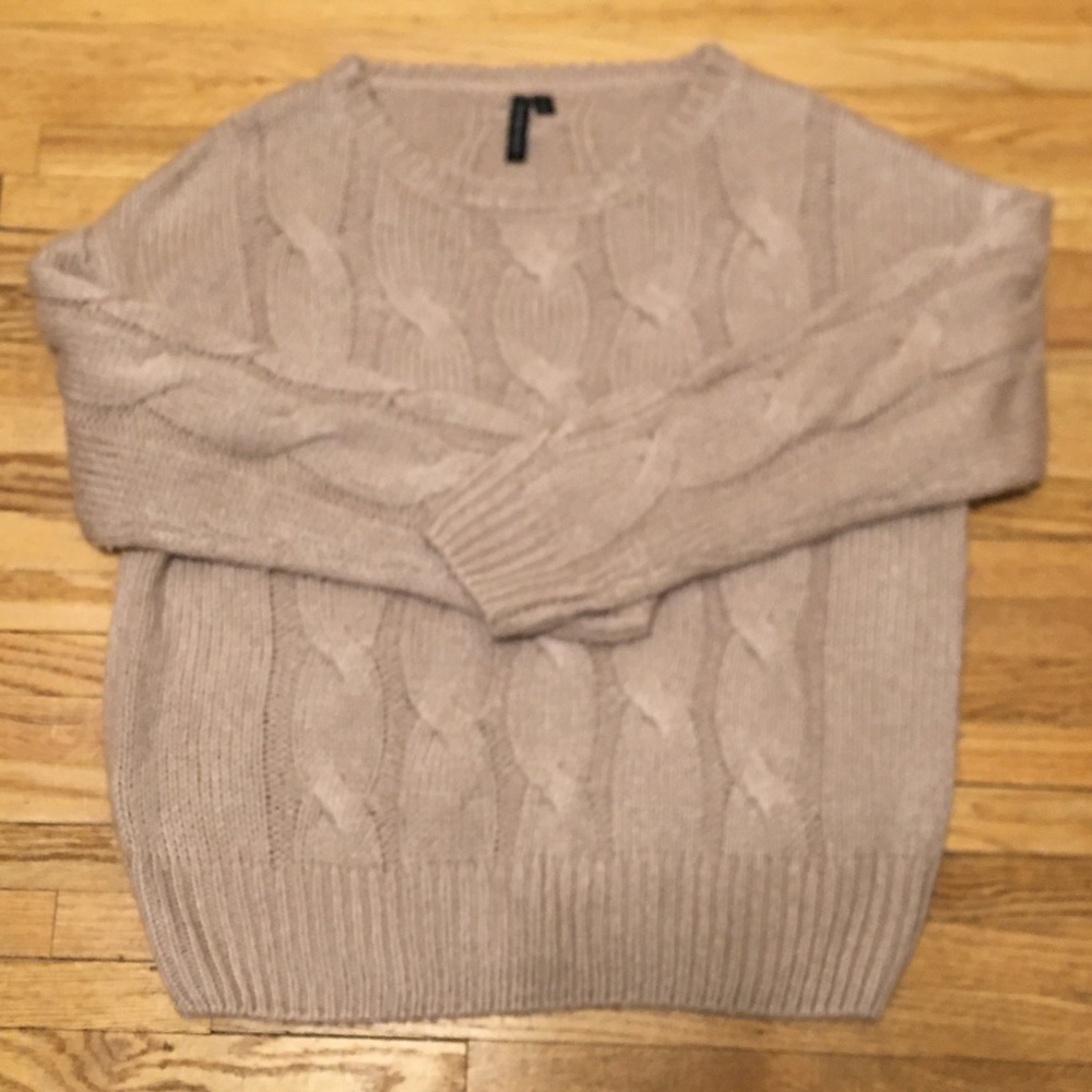 Pink Cable Knit Sweater from Stitch Fix size L EUC